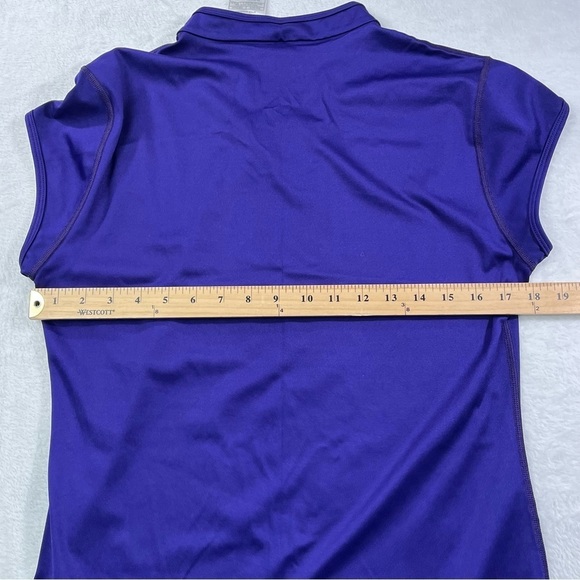 Vtg Nike Dri Fit Women's XL Deep Purple Made in USA Short Sleeve Athletic TShirt - Picture 7 of 10